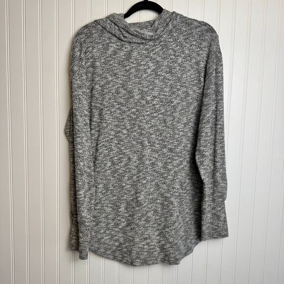 Prana heather gray Frieda pullover kangaroo pocket long sleeve size Large I7 - Picture 8 of 8